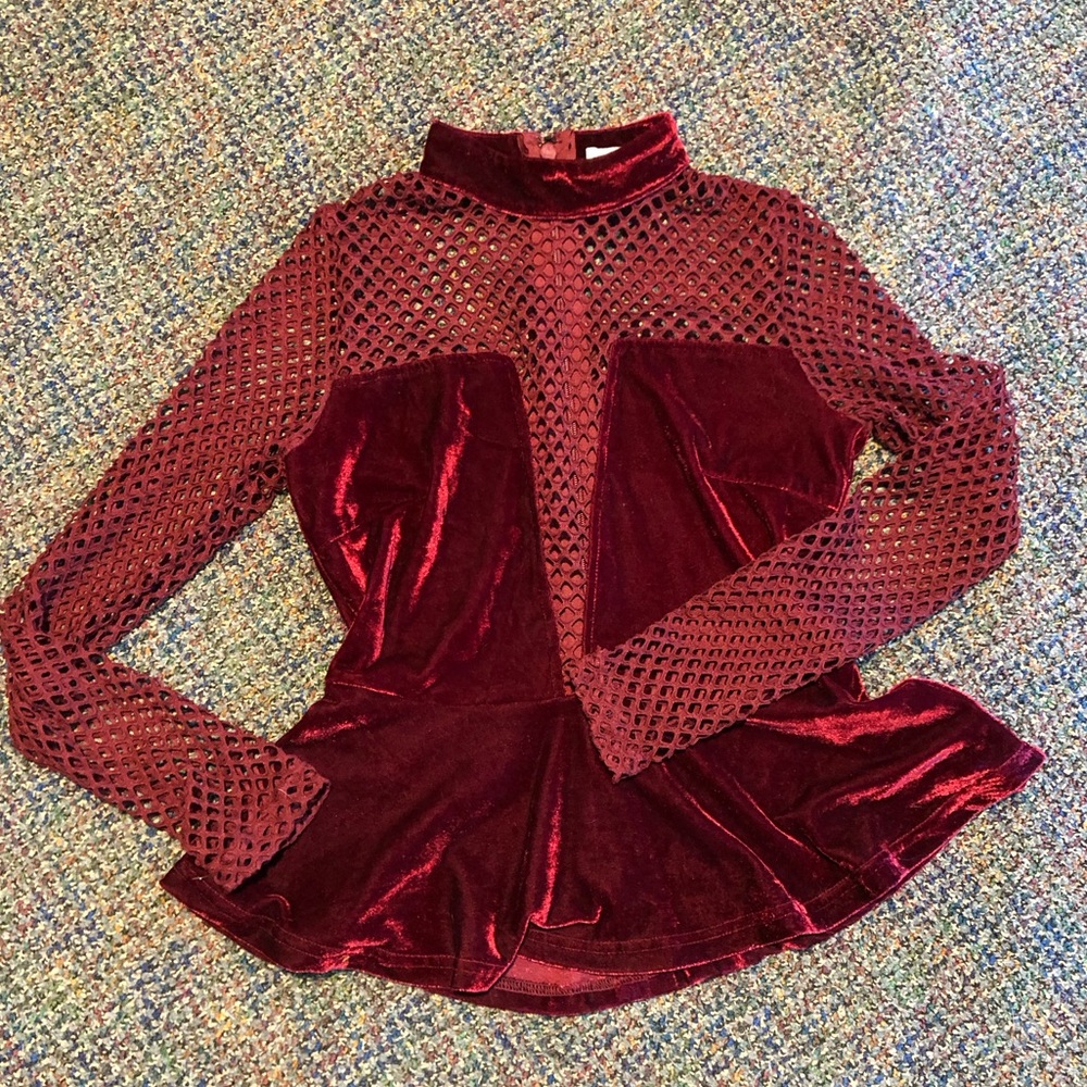 Dark red Charlotte Russe top. Size medium.